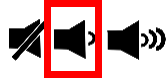 3 bullhorn icons. The middle one with 1 sound wave is highlighted. The first one is a crossed-out bullhorn, and the third is a bullhorn with 3 sound waves.